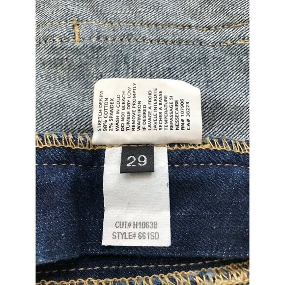 Hudson Dark Wash Distressed Denim Skirt Size 29 - Picture 7 of 8